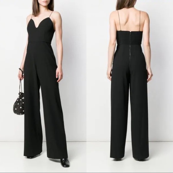 Alice + Olivia Pants - Alice & Olivia Lina Deep Sweetheart Jumpsuit